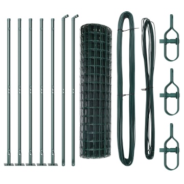 Gard Euro Set de 2 Verde Oțel vopsit electrostatic 10 x 0.8 m - Img 2