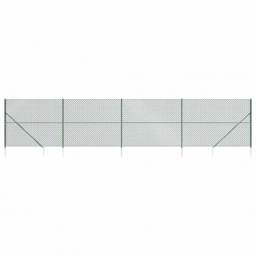 Gard plasă de sârmă cu țăruși de fixare, verde, 1,6x10 m - Img 2