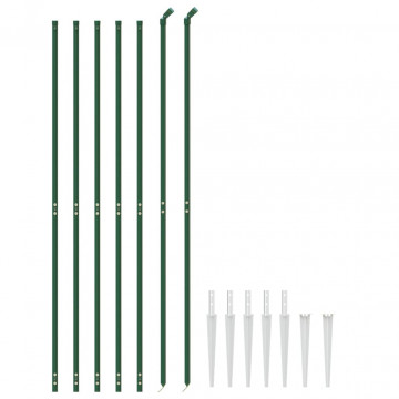 Gard plasă de sârmă cu țăruși de fixare, verde, 1,8x10 m - Img 3