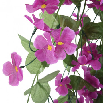 Ghirlande de flori artificiale, 3 buc., violet deschis, 85 cm - Img 4