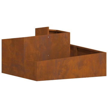 Ghiveci 80x80x50 cm Oțel rezistent la intemperii - Img 2
