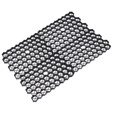 Grilaje de gazon, 16 buc., negru, 60x40x3 cm, plastic - Img 4