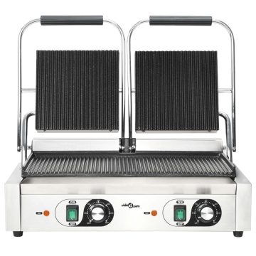 Grill Panini dublu cu striații, 57x30,5x20 cm, 3600 W - Img 4