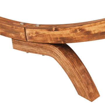 Hamac, antracit,165x188,5x46 cm, lemn masiv curbat - Img 6