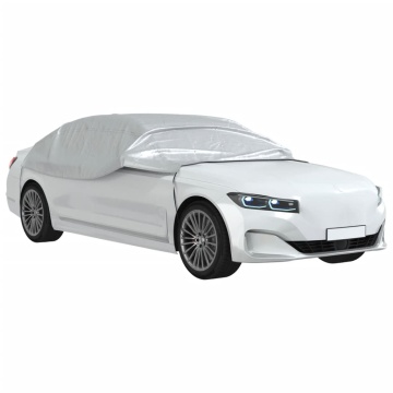 Husă auto parțială, cu cârlige, argintiu, M - Img 2