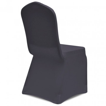 Husă de scaun elastică, 6 buc., antracit - Img 8