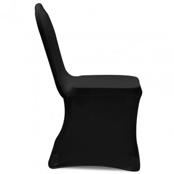 Husă de scaun elastică, 6 buc., negru - Img 3
