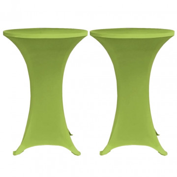 Husă elastică pentru masă, 2 buc., verde, 80 cm - Img 2