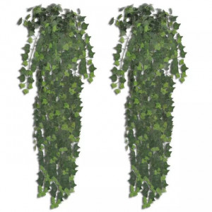 Iederă verde artificială, 2 tufe, 90 cm - Img 1