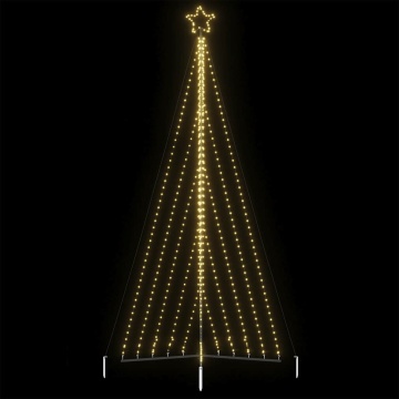 Instalație brad de Crăciun 570 LED-uri, alb cald, 400 cm - Img 1