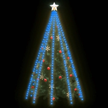 Instalație brad de Crăciun cu 400 LED-uri, albastru, 400 cm - Img 3