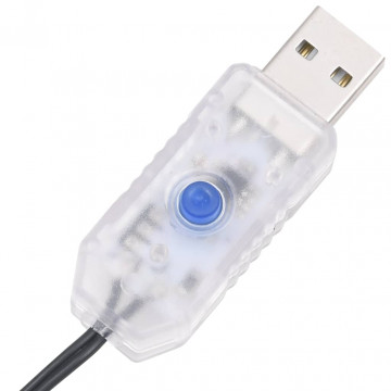 Instalație cu 400 LED-uri, pastel multicolor, 40 m, PVC - Img 5