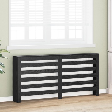 Învelitoare radiator stejar negru 175x20x82 cm din lemn stratificat - Img 3