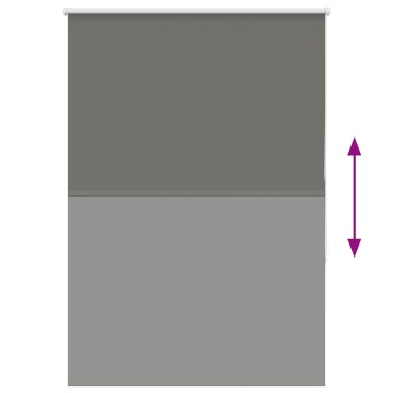 Jaluză cu role opace gri 100x130 cm lățime țesătură 95,7 cm - Img 8