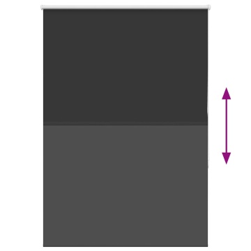 Jaluză cu role opace negru 95x150 cm lățime țesătură 90,7 cm - Img 8