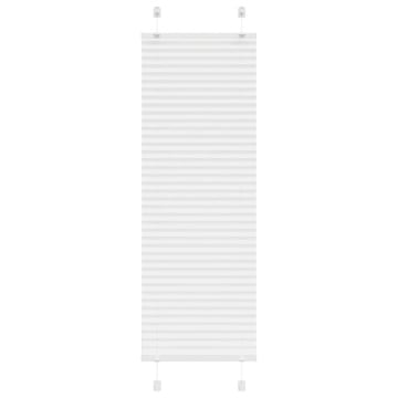 Jaluză plisată alb 45x100 cm Lățime țesătură 44,4cm poliester - Img 1