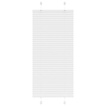 Jaluză plisată alb 55x150 cm Lățime țesătură 54,4cm poliester - Img 1