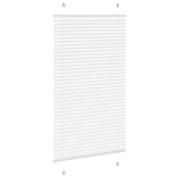 Jaluză plisată alb 70x150 cm Lățime țesătură 69,4cm poliester - Img 4