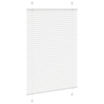 Jaluză plisată alb 85x100cm Lățime țesătură 84,4 cm poliester - Img 3