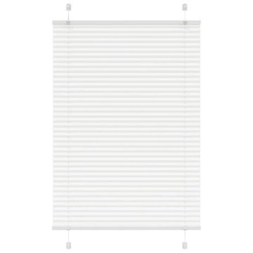 Jaluză plisată alb 85x150 cm Lățime țesătură 84,4cm poliester - Img 1