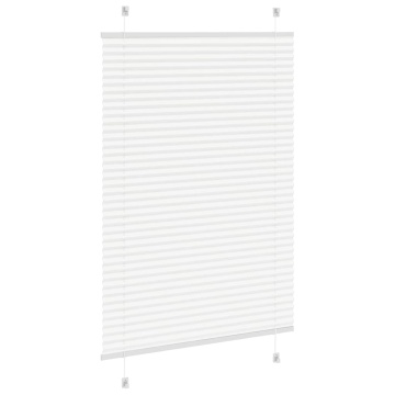 Jaluză plisată alb 90x150 cm Lățime țesătură 89,4cm poliester - Img 4