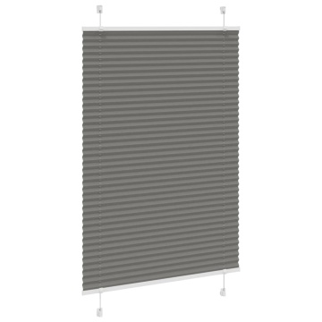 Jaluză plisată Antracit 100x150 cm Lățime țesătură 99,4 cm - Img 3