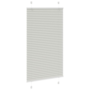 Jaluză plisată gri deschis 70x100 cm Lățime țesătură 69,4 cm - Img 3