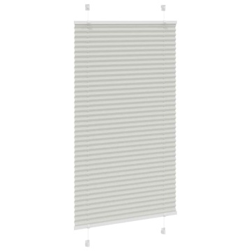 Jaluză plisată gri deschis 75x100cm Lățime țesătură 74,4 cm - Img 3