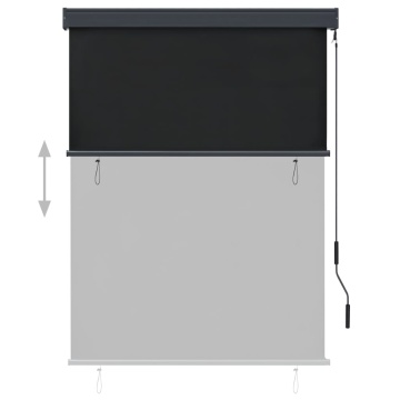 Jaluzea tip rulou de exterior, antracit, 120 x 250 cm - Img 4