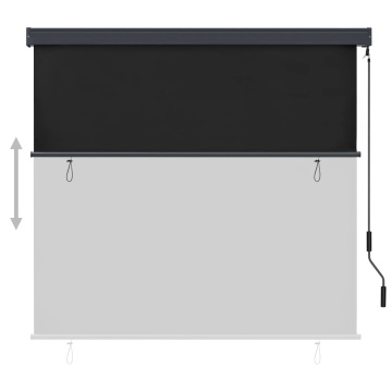 Jaluzea tip rulou de exterior, antracit, 160 x 250 cm - Img 3