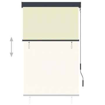 Jaluzea tip rulou de exterior, crem, 100 x 250 cm - Img 3