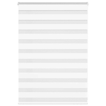 Jaluzea tip zebra alb lățime țesătură 100,9 cm poliester - Img 1