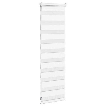 Jaluzea tip zebra alb lățime țesătură 40,9 cm poliester - Img 4