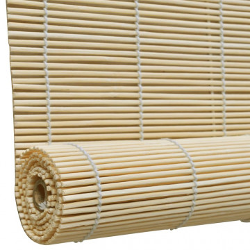 Jaluzele rulabile, 120 x 220 cm, bambus natural - Img 4