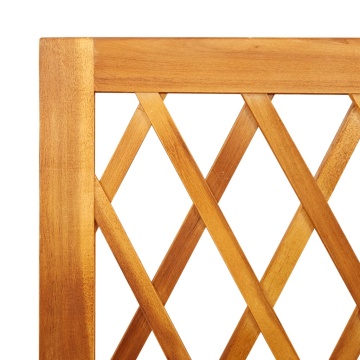 Jardinieră cu spalier, 55x29,5x132 cm, lemn masiv acacia - Img 6