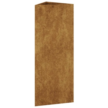 Jardinieră de grădină, 30x26x75 cm, oțel corten - Img 3
