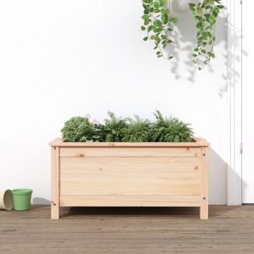 Jardinieră de grădină, 82,5x40x39 cm, lemn masiv de pin - Img 1