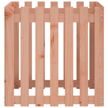 Jardinieră grădină design gard, 70x70x70 cm, lemn masiv douglas - Img 5