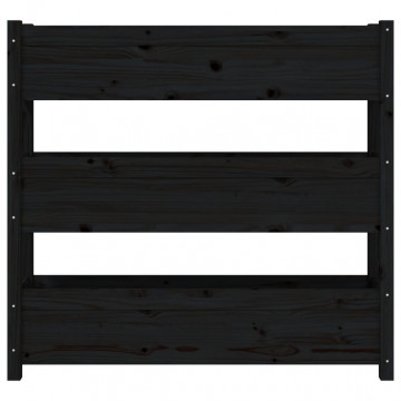 Jardinieră, negru, 112x25x104,5 cm, lemn masiv de pin - Img 8