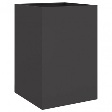 Jardinieră, negru, 52x48x75 cm, oțel laminat la rece - Img 5