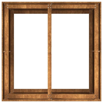 Jardinieră Rusty 80x80x80 cm Oțel pentru intemperii - Img 5