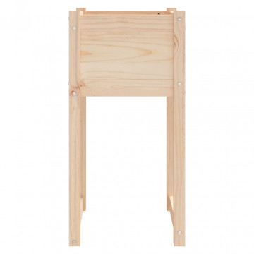 Jardiniere, 2 buc, 40x40x81 cm, lemn masiv de pin - Img 8