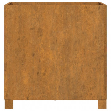 Jardiniere cu picioare 2 buc. ruginiu 49x47x50 cm oțel corten - Img 5