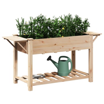 Jardiniere cu Rafturi 155x59x76 cm Lemn masiv de pin - Img 3