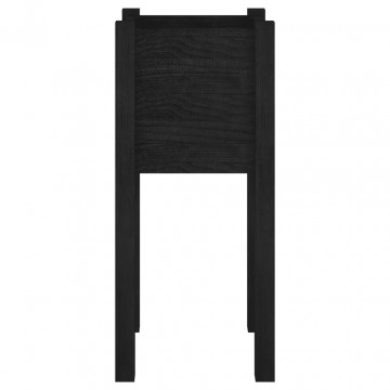 Jardiniere de grădină 2 buc. negru 31x31x70 cm lemn masiv pin - Img 8