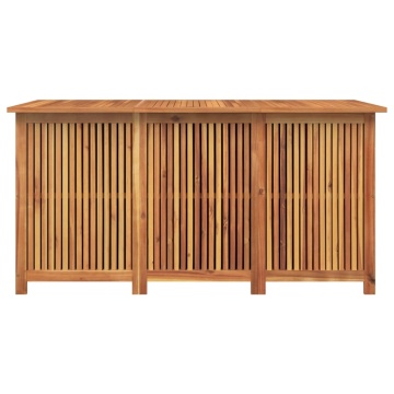 Ladă depozitare pentru grădină 150x80x75 cm lemn masiv acacia - Img 8