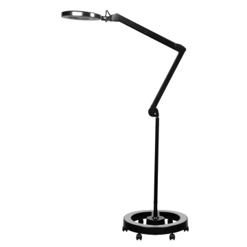 Lampă de lupă Elegante 6025 60 LED SMD 5D Neagră cu trepied - Img 3
