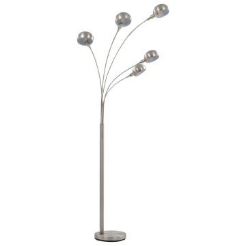 Lampă de podea, argintiu, 200 cm, 5 x E14 - Img 2