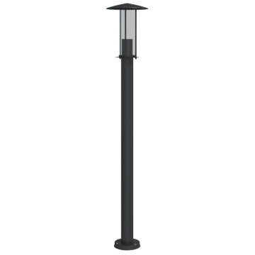 Lampă exterioară de podea, negru, 100 cm, oțel inoxidabil - Img 2