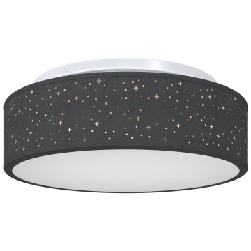 Lămpi de plafon cu abajur stelat Negru Ø 38 cm Fabric E27 - Img 2